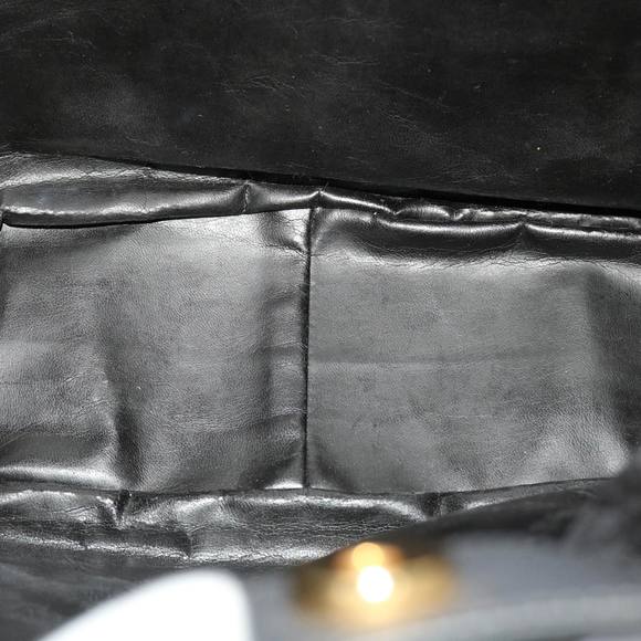 GUCCI Bamboo Hand Bag Suede 2way Black Auth ar9709B - Picture 10 of 16